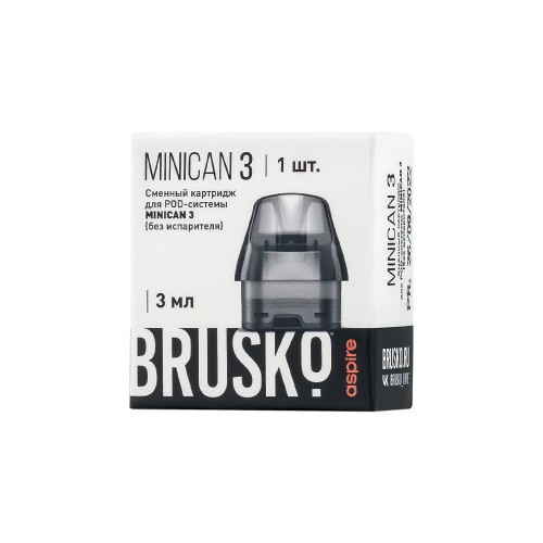 Сменный Картридж Brusko Minican 3, 3мл Сменный Картридж Brusko Minican 3, 3мл