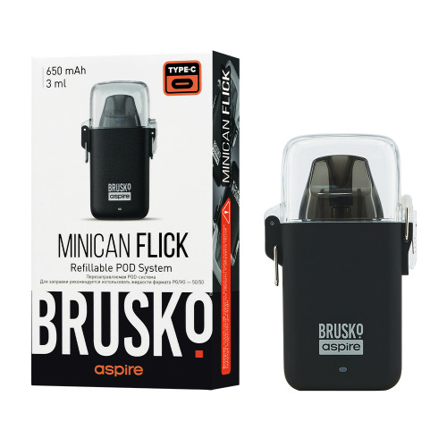 Электронная сигарета Brusko Minican Flick 650 мАч Черный