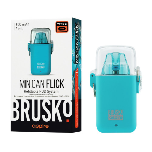 Электронная сигарета Brusko Minican Flick 650 мАч Голубой