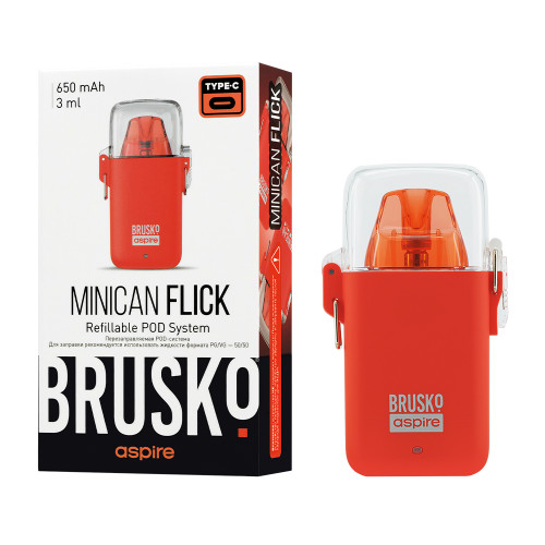 Электронная сигарета Brusko Minican Flick 650 мАч Красный