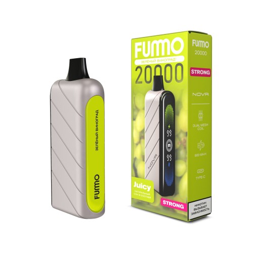 Fummo Nova 20000 Strong Зелёный Виноград Fummo Nova 20000 Strong Зелёный Виноград