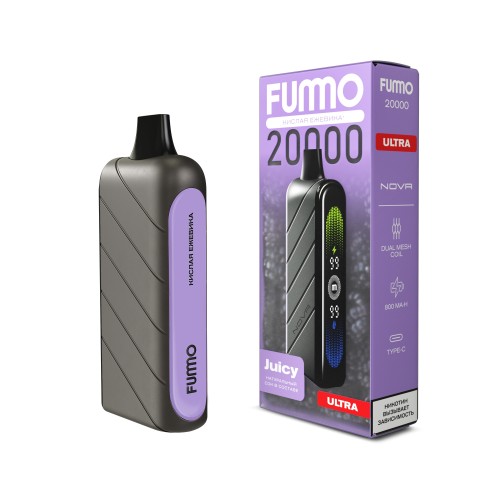 Fummo Nova 20000 Ultra Кислая Ежевика Fummo Nova 20000 Ultra Кислая Ежевика