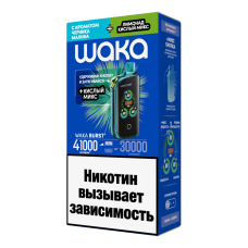 Waka Burst 41000 Черника Малина + Лимонад Кислый Микс Waka Burst 41000 Черника Малина + Лимонад Кислый Микс