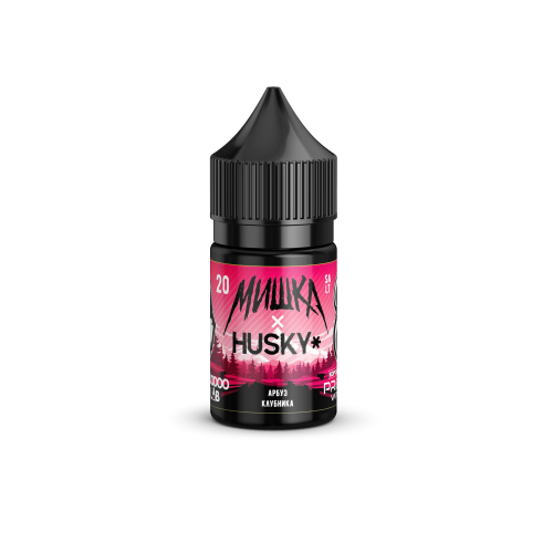 Жидкость Мишка x Husky Арбуз Клубника 20мг Strong 30мл