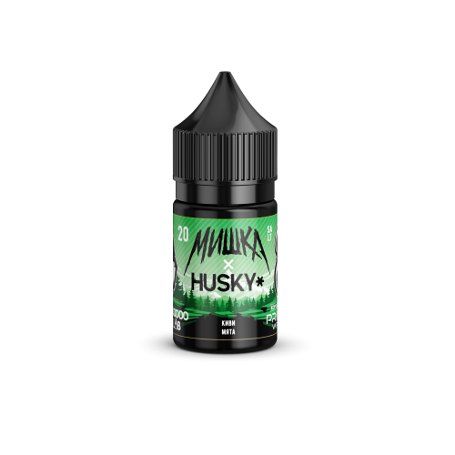 Жидкость Мишка x Husky Киви Мята 20мг Strong 30мл