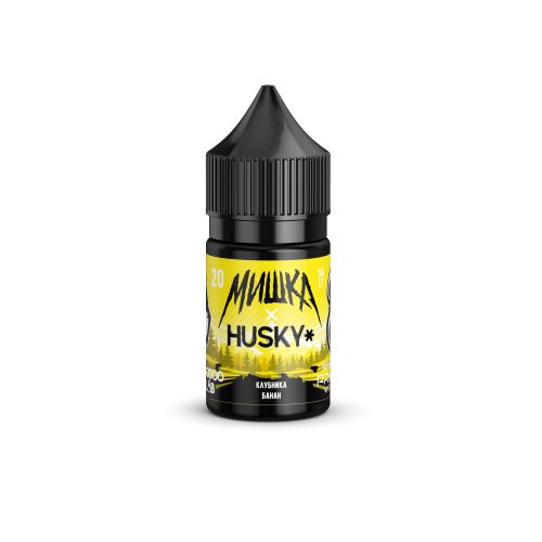 Жидкость Мишка x Husky Клубника Банан 20мг Strong 30мл