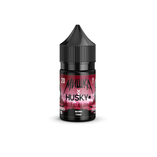 Жидкость Мишка x Husky Малина Гранат 20мг Strong 30мл
