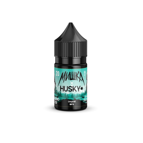 Жидкость Мишка x Husky Сладкая Мята 20мг Strong 30мл